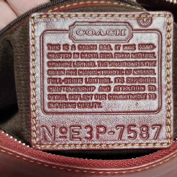 SALE! Authentic Coach Vintage Red Leather Demi Shoulder Bag - Picture 13 of 16